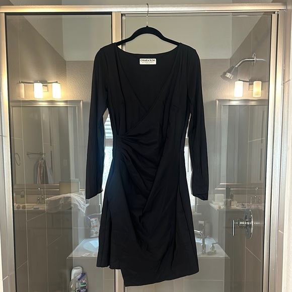 Black Wrap Dress - Picture 1 of 1